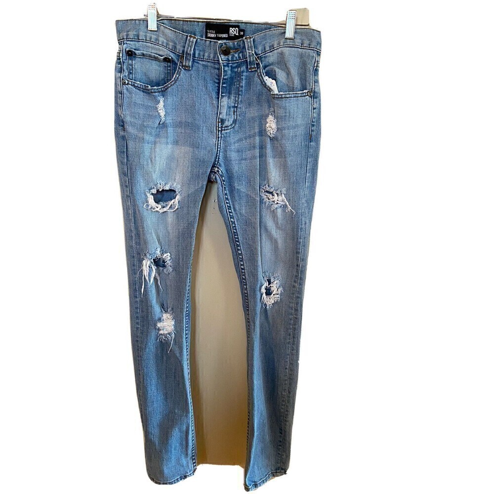 RSQ Seattle Skinny Tappered Jeans. Distressed. Sz.30